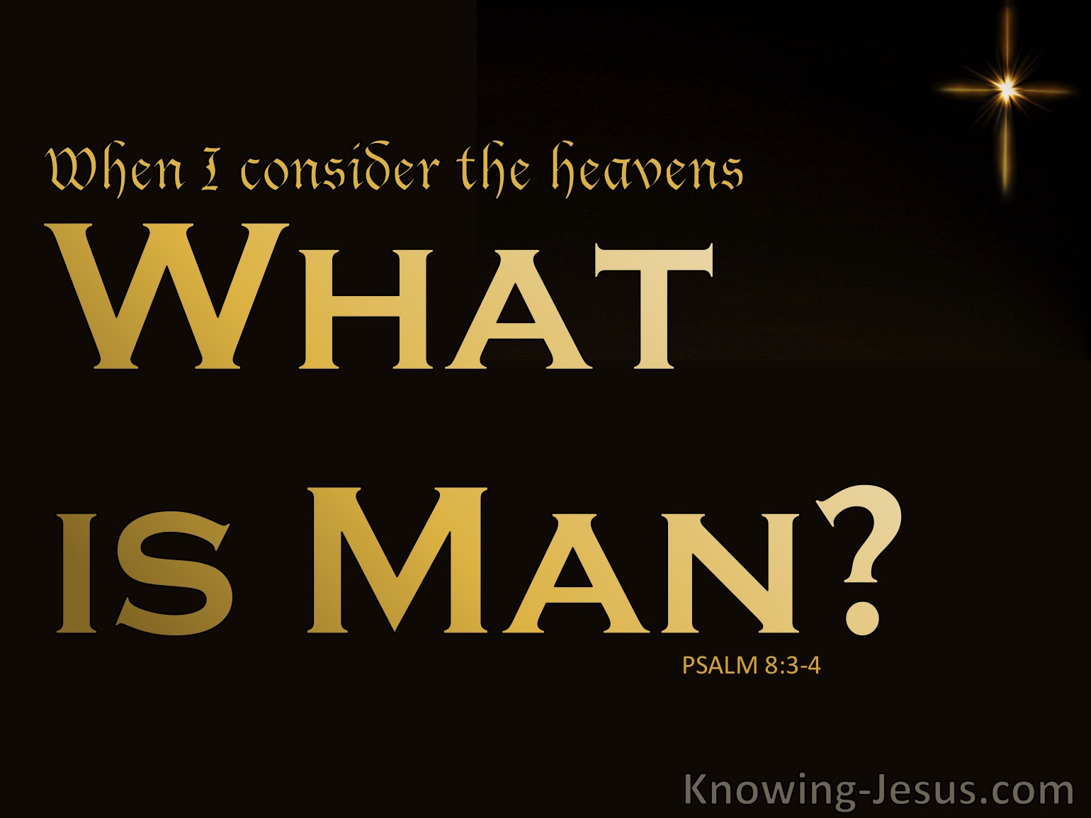 What Does Psalm 8 3 Mean 